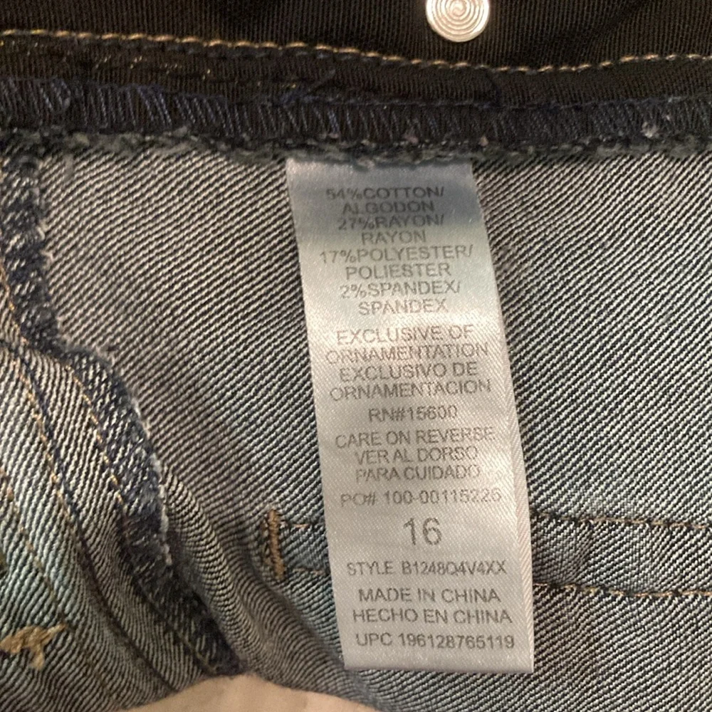 Democracy Ab Solution Dark Denim Skinny Jeans Women’s Size 16 - Picture 6 of 15